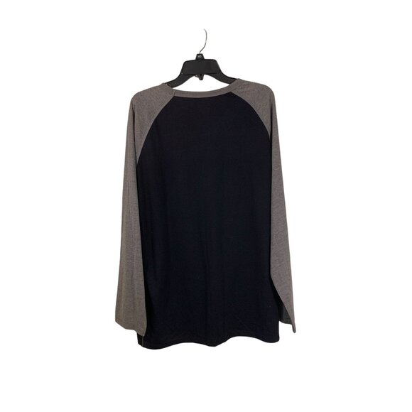 Guinness Extra Stout Long Sleeve Raglan Tee 2X Black/Gray - Picture 4 of 7